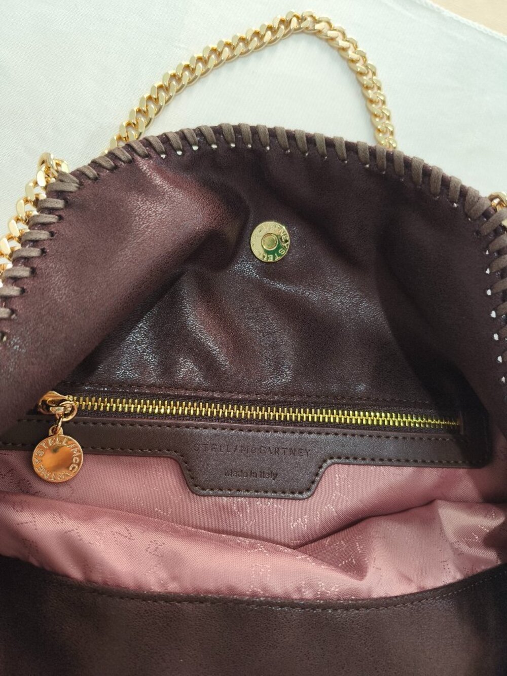 Stella Mccartney Brown Tote Bag Comes With A Small Wallet - Picture 3 of 13
